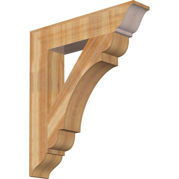Ekena Millwork Olympic Traditional Rough Sawn Bracket, Western Red Cedar, 6"W x 32"D x 36"H BKT06X32X36OLY01RWR - main